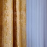Draperie de Textură Nisip Turcesc Galben L2.9m/H2.58m cu Rejansă Wave