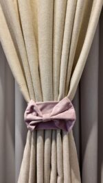 Set 2 Bucati Cordoane Catifea cu Fundita Prindere Pentru Draperii - imagine 2