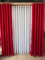Draperie de Textură Nisip Turcesc Burgundi - imagine 4