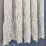 Perdea Ana cu Broderie Decorativă Auriu 12772 - imagine 3
