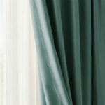 Draperie de Textura Groasa YEMEN 80% Blackout Verde Mentă - imagine 2