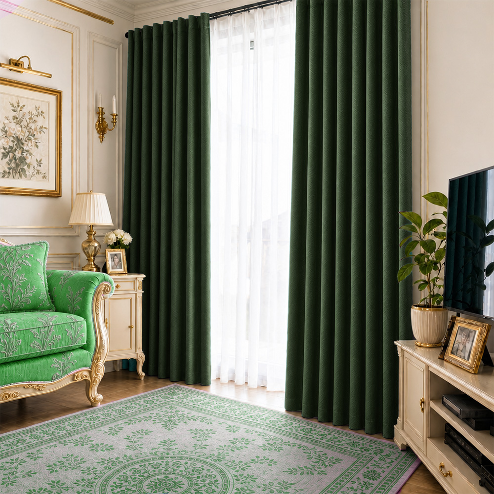 11 Draperie Petek 14202 Verde Închis - imagine 1