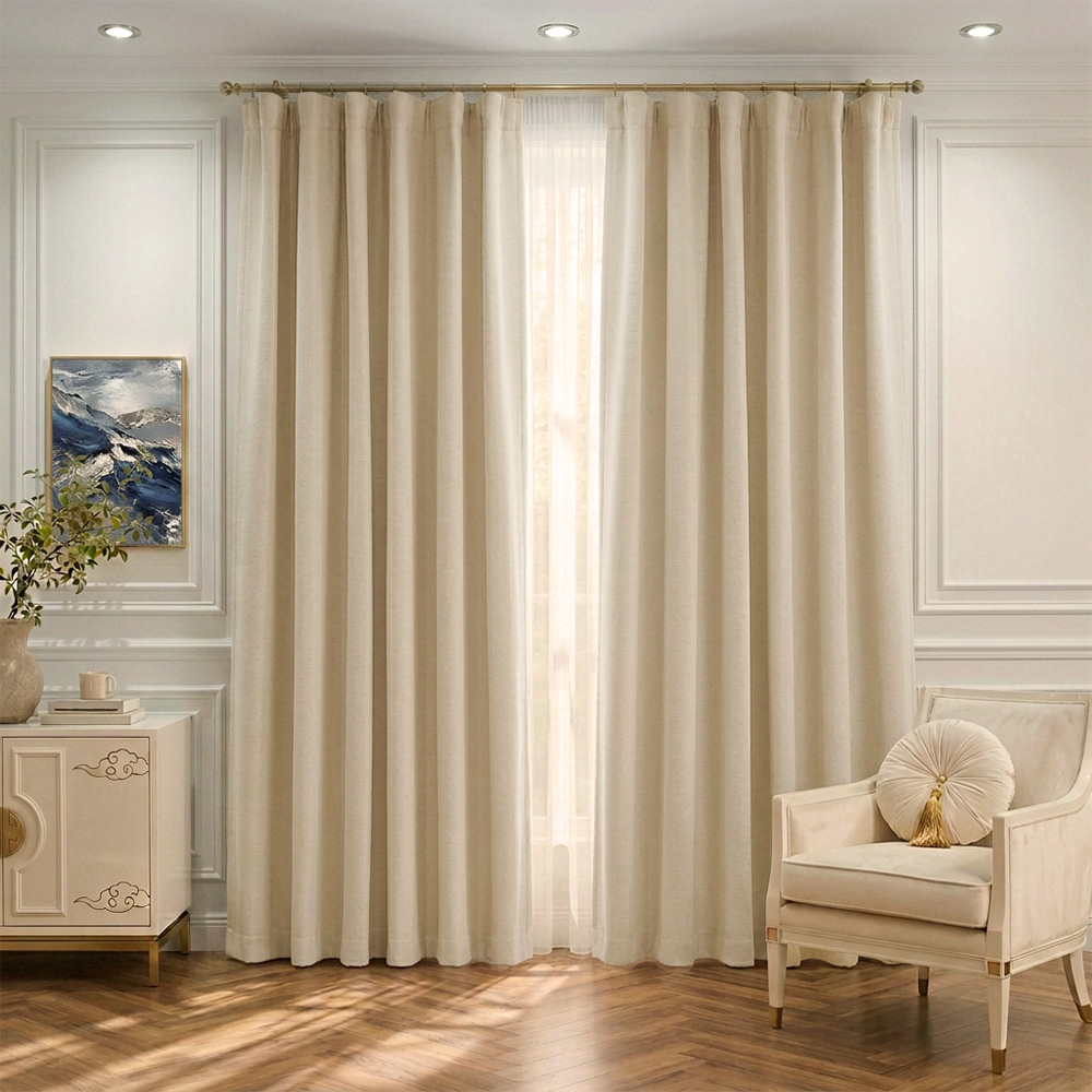 33 Draperie Safari Crem 3701 - imagine 1