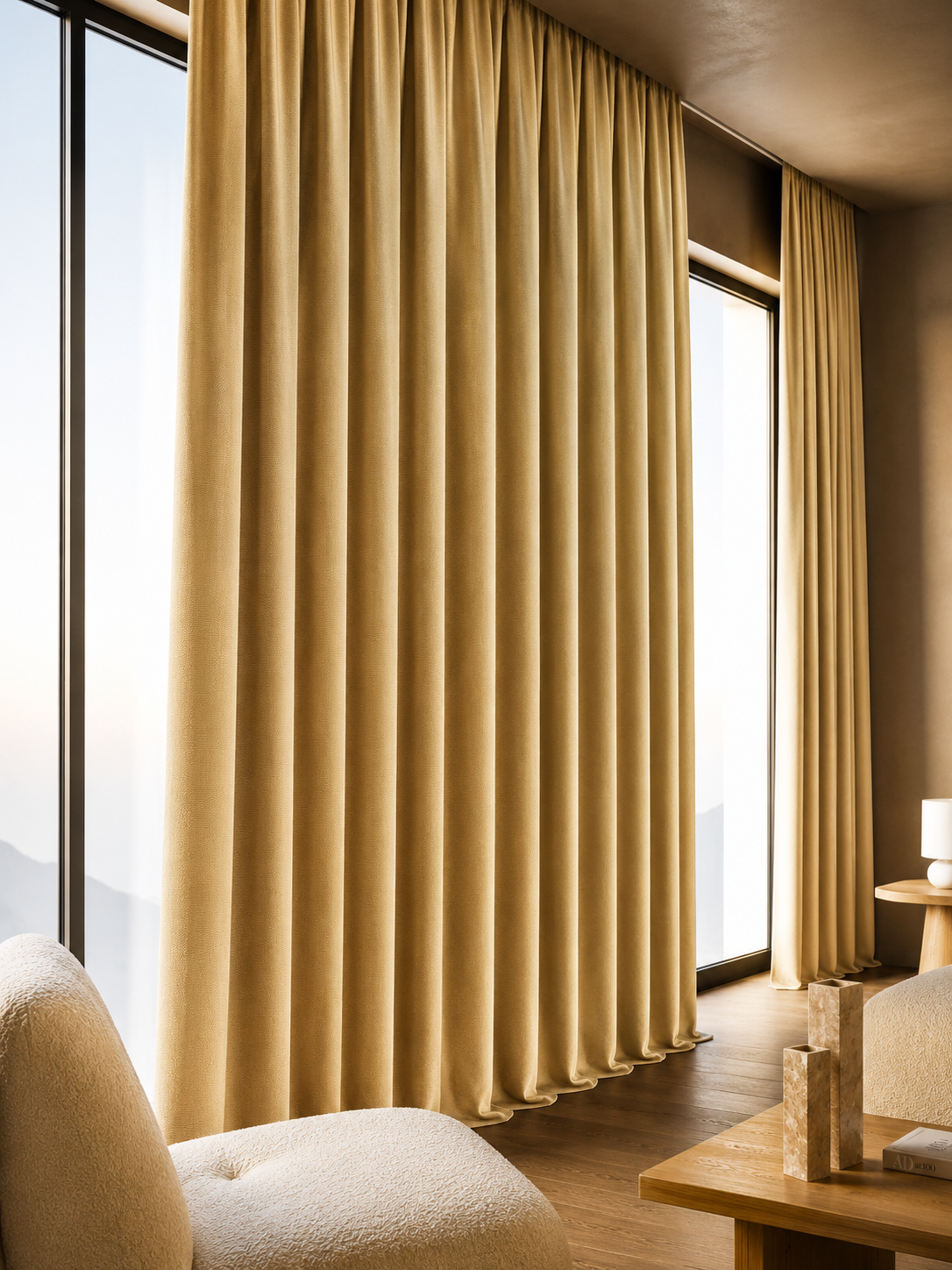 3724-2 Draperie Petek 14202 Bej Deschis - imagine 1