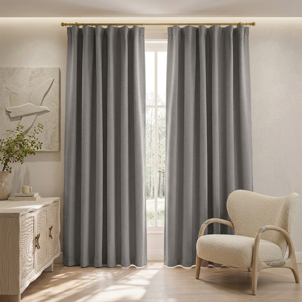 50 Draperie Petek 14202 Gri Silver - imagine 1