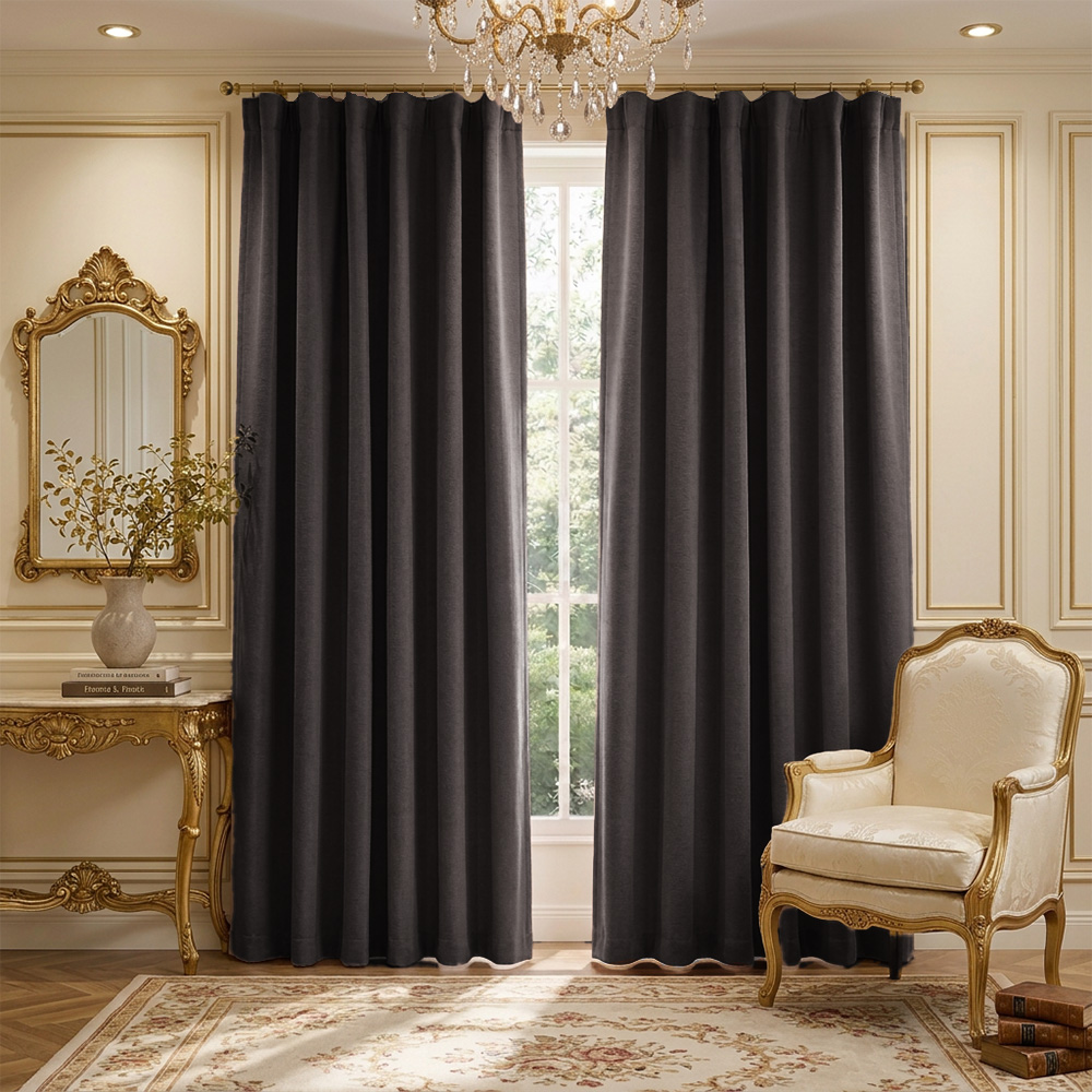 59 Draperie Safari Gri 3769 - imagine 1
