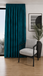 Draperie Safari Turcoaz 3777 L2.50m/H2.60m cu Rejansa de 6cm