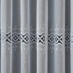 Perdea Cristal cu Broderie în 3 Randuri Albă BRD-5628-07