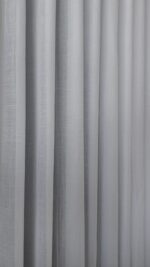 Perdea Cristal Albă cu Broderie Florală Jos 6838-55 - imagine 3