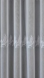 Perdea cu Broderie Elegantă Albă 80877