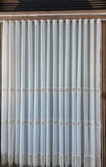Perdea Cristal cu Broderie Albă GPR-012-07-03 - imagine 6