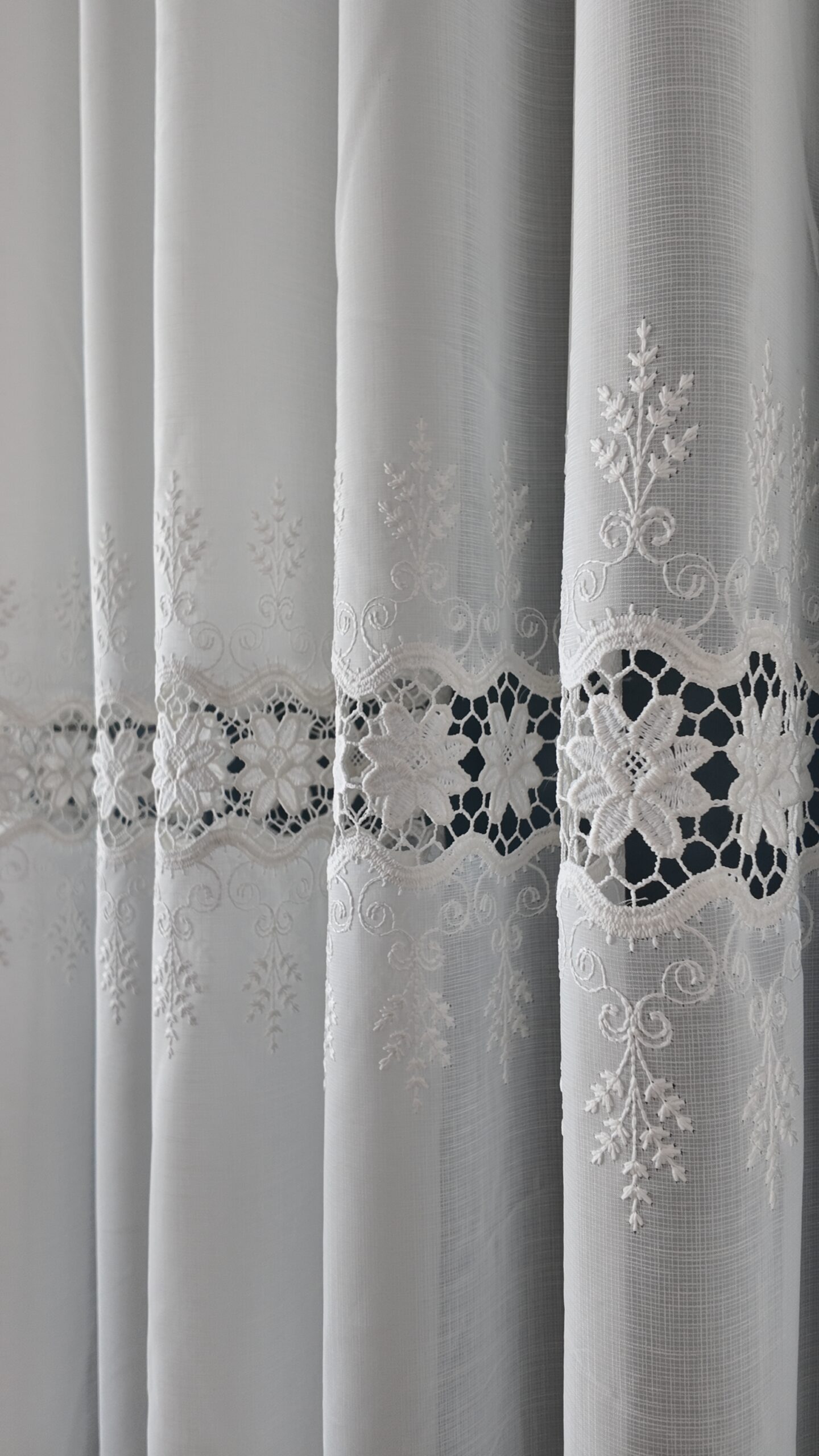default Perdea Cristal cu Broderie în 3 Randuri Albă BRD-5658-55-03 - imagine 1