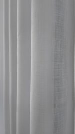Perdea Cristal cu Broderie Florală Jos Alb/Gri 6838-55-11 - imagine 3