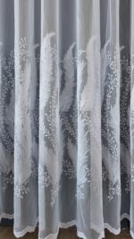 Perdea din Bambus cu Broderie Albă 25pr406 - imagine 3