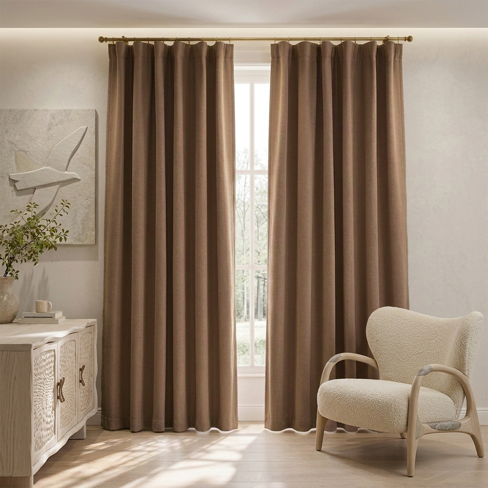 46 Draperie Petek 14202 Bej Cappuccino 3756 - imagine 1