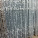 Perdea Stamina cu  Broderie din Tulle Crem