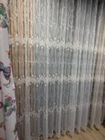 Perdea  cu  Broderie din Organza Margeluta Crem