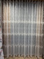 Perdea  cu  Broderie din Organza Margeluta Crem - imagine 3