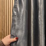 Draperie Lucioasă  Asya Uni Blackout 90%  Gri - imagine 3