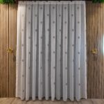 Perdea Cristal cu Broderie Alb-Maro 40455-F-9607 - imagine 2