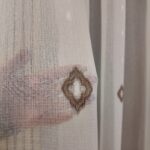 Perdea Cristal cu Broderie Alb-Maro 40455-F-9607 - imagine 3