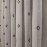 Perdea Cristal cu Broderie Alb-Maro 40455-F-9607