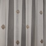 Perdea Cristal Crem/Maro cu Model 40444-F-9607
