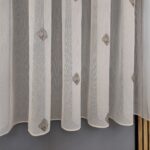 Perdea Cristal Crem/Maro cu Model 40444-F-9607 - imagine 2