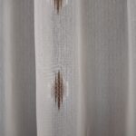 Perdea Cristal cu Model Alb/Maro 40466-F-9607 - imagine 4