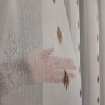 Perdea Cristal cu Model Alb/Maro 40466-F-9607 - imagine 3