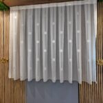 Perdea Cristal Crem cu Model Floral 3D 40427-F-9606 - imagine 2