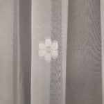 Perdea Cristal Crem cu Model Floral 3D 40427-F-9606 - imagine 5