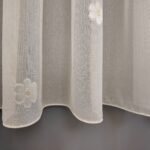 Perdea Cristal Crem cu Model Floral 3D 40427-F-9606 - imagine 4