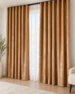 Draperie Lucioasă  Asya Uni Blackout 90% Auriu