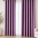 Draperie Lucioasă  Asya Uni Blackout 90% Mov Deschis