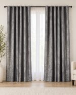 Draperie Lucioasă  Asya Uni Blackout 90% Gri - imagine 5