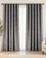 Draperie Lucioasă  Asya Uni Blackout 90% Gri - imagine 2
