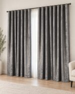 Draperie Lucioasă  Asya Uni Blackout 90% Gri
