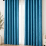 Draperie Lucioasă  Asya Uni Blackout 90% Albastru